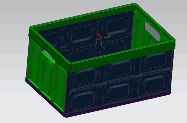 collapsible plastic crates for storage