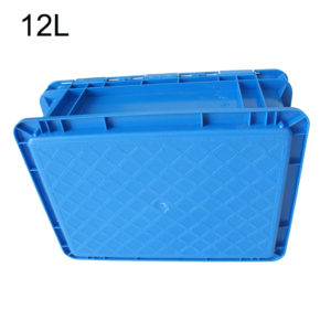 Plastibox Parts Bins: Attached Dividers, Stacking, Light Blue, 6.6