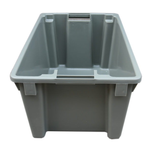 orange plastic storage tubs