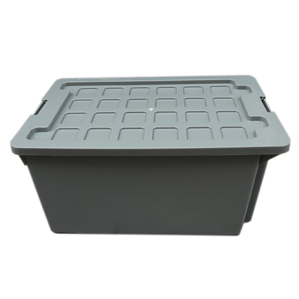 orange plastic storage tubs