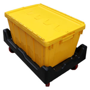 plastic bins with lids