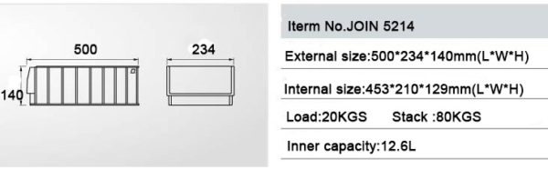 plastic parts bins stackable