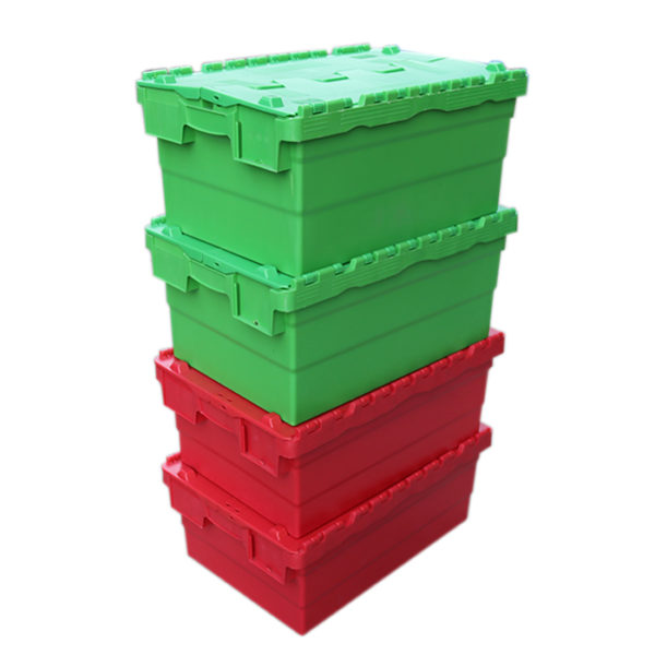 plastic storage boxes with hinged lids